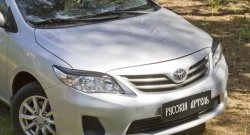 1 099 р. Реснички на фары RA Toyota Corolla E150 седан рестайлинг (2009-2013) (Неокрашенные)  с доставкой в г. Горно‑Алтайск. Увеличить фотографию 4