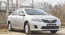 1 569 р. Защитная сетка решетки переднего бампера РА Toyota Corolla E150 седан рестайлинг (2009-2013)  с доставкой в г. Горно‑Алтайск. Увеличить фотографию 5