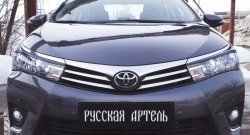 1 169 р. Реснички на фары RA Toyota Corolla E180 дорестайлинг (2013-2016) (Неокрашенные)  с доставкой в г. Горно‑Алтайск. Увеличить фотографию 3