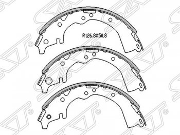 Колодки тормозные SAT (задние) Toyota Estima Emina XR10, XR20 минивэн дорестайлинг (1992-1994)