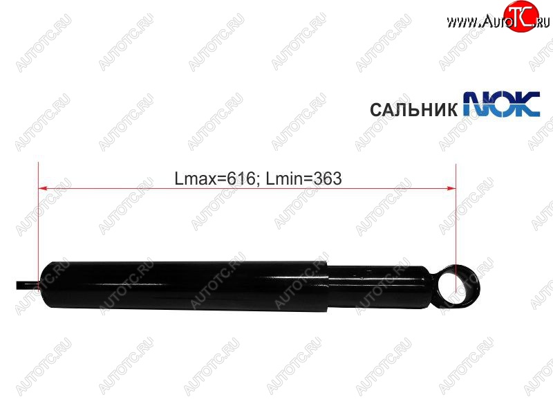 1 739 р. Амортизатор задний LH=RH SAT Toyota Ipsum SXM10 дорестайлинг (1995-1998)  с доставкой в г. Горно‑Алтайск