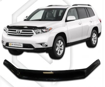 Дефлектор капота CA-Plastiс Toyota Highlander XU40 рестайлинг (2010-2013)