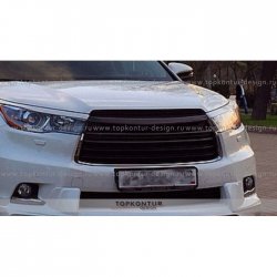 5 399 р. Решётка радиатора TopKontur Design Toyota Highlander XU50 дорестайлинг (2013-2017)  с доставкой в г. Горно‑Алтайск. Увеличить фотографию 3