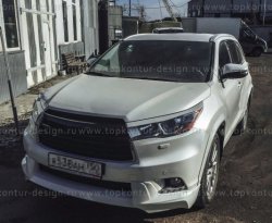 5 399 р. Решётка радиатора TopKontur Design Toyota Highlander XU50 дорестайлинг (2013-2017)  с доставкой в г. Горно‑Алтайск. Увеличить фотографию 5