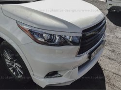 5 399 р. Решётка радиатора TopKontur Design Toyota Highlander XU50 дорестайлинг (2013-2017)  с доставкой в г. Горно‑Алтайск. Увеличить фотографию 6