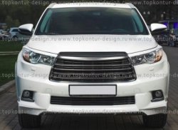 5 399 р. Решётка радиатора TopKontur Design Toyota Highlander XU50 дорестайлинг (2013-2017)  с доставкой в г. Горно‑Алтайск. Увеличить фотографию 7