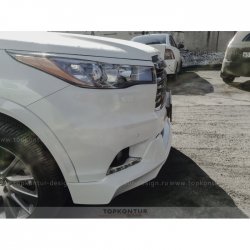 2 199 р. Реснички на фары TopKontur Design Toyota Highlander XU50 дорестайлинг (2013-2017) (Неокрашенные)  с доставкой в г. Горно‑Алтайск. Увеличить фотографию 4