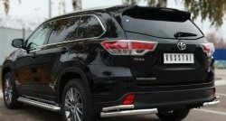 37 749 р. Широкая защита порогов SLITKOFF Toyota Highlander XU50 дорестайлинг (2013-2017)  с доставкой в г. Горно‑Алтайск. Увеличить фотографию 3