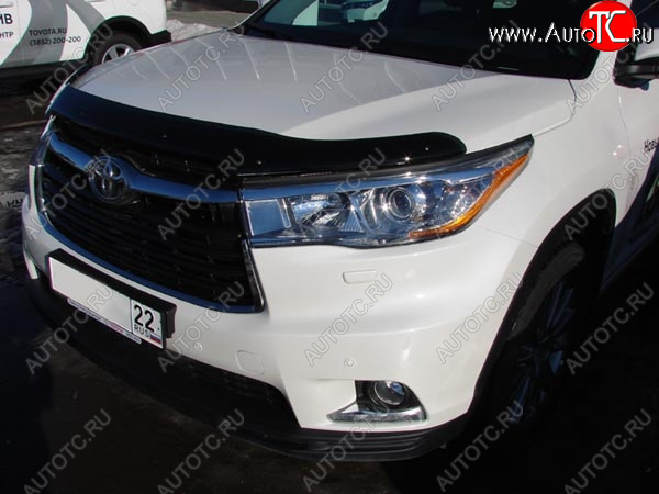 3 169 р. Дефлектор капота SIM  Toyota Highlander  XU50 (2013-2017) дорестайлинг  с доставкой в г. Горно‑Алтайск