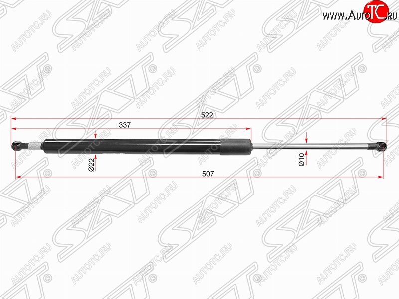 1 049 р. Газовый упор крышки багажника SAT  Toyota Highlander  XU40 - Kluger  XU40  с доставкой в г. Горно‑Алтайск