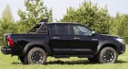 9 999 р. Молдинги дверей RA (комплект)  Toyota Hilux  AN120 (2016-2020) дорестайлинг (Поверхность глянец (под окраску), Неокрашенные)  с доставкой в г. Горно‑Алтайск. Увеличить фотографию 5