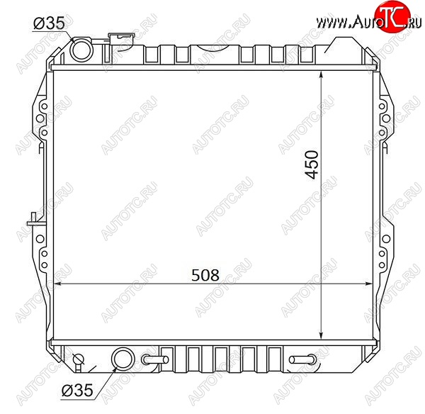 12 449 р. Радиатор двигателя SAT Toyota Hilux Surf N120,N130 5 дв. дорестайлинг (1989-1991)  с доставкой в г. Горно‑Алтайск