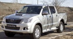 999 р. Зимняя заглушка решетки переднего бампера РА Toyota Hilux AN20,AN30  2-ой рестайлинг (2011-2016)  с доставкой в г. Горно‑Алтайск. Увеличить фотографию 3