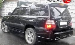 14 949 р. Пороги накладки Hunter Toyota Land Cruiser 100 дорестайлинг (1998-2002) (Неокрашенные)  с доставкой в г. Горно‑Алтайск. Увеличить фотографию 2