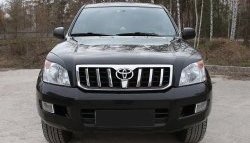 1 249 р. Реснички RA на фары  Toyota Land Cruiser Prado  J120 (2002-2009) (Неокрашенные)  с доставкой в г. Горно‑Алтайск. Увеличить фотографию 3