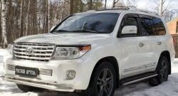 959 р. Реснички на фары RA  Toyota Land Cruiser  200 (2012-2015) 1-ый рестайлинг (Неокрашенные)  с доставкой в г. Горно‑Алтайск. Увеличить фотографию 4