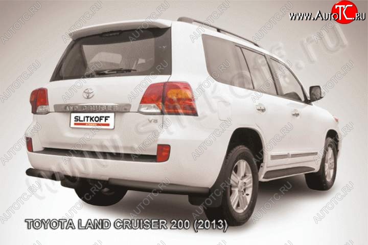 9 999 р. Уголки d76  Toyota Land Cruiser  200 (2012-2015) 1-ый рестайлинг (Цвет: серебристый)  с доставкой в г. Горно‑Алтайск