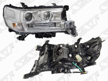 Правая фара передняя SAT (три модуля LED) Toyota Land Cruiser  200 (2015-2021) 2-ой рестайлинг