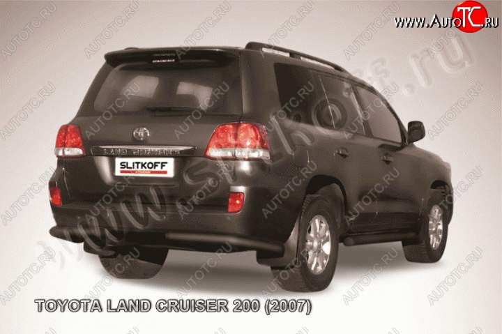 9 999 р. Уголки d76  Toyota Land Cruiser  200 (2007-2012) дорестайлинг (Цвет: серебристый)  с доставкой в г. Горно‑Алтайск