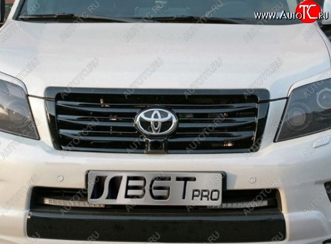 7 499 р. Решётка радиатора ELFORD Style (под камеру) Toyota Land Cruiser Prado J150 дорестайлинг (2009-2013) (Неокрашенная)  с доставкой в г. Горно‑Алтайск