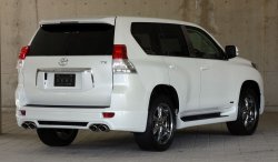 14 099 р. Пластиковые пороги Mz SPEED Toyota Land Cruiser Prado J150 дорестайлинг (2009-2013)  с доставкой в г. Горно‑Алтайск. Увеличить фотографию 2