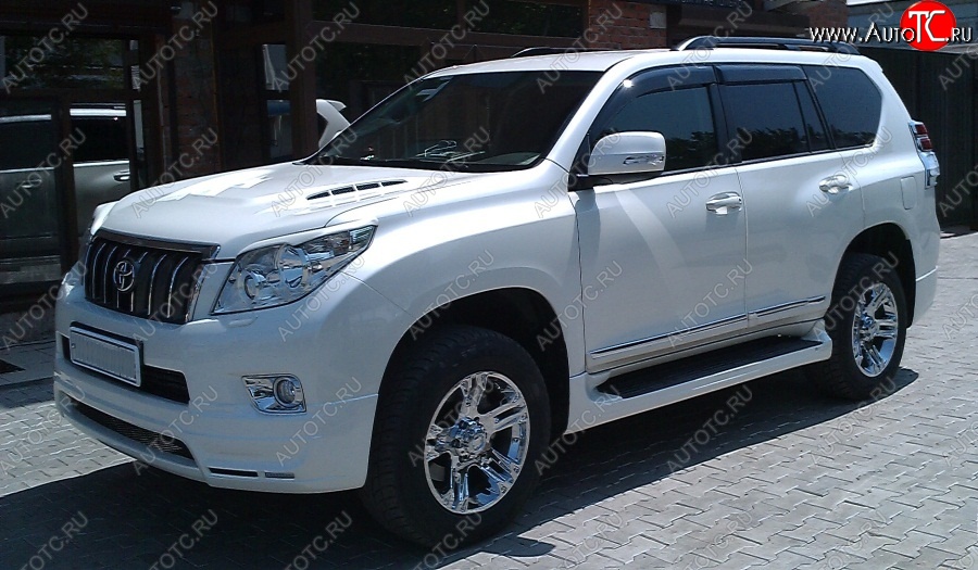 14 099 р. Пластиковые пороги Mz SPEED Toyota Land Cruiser Prado J150 дорестайлинг (2009-2013)  с доставкой в г. Горно‑Алтайск