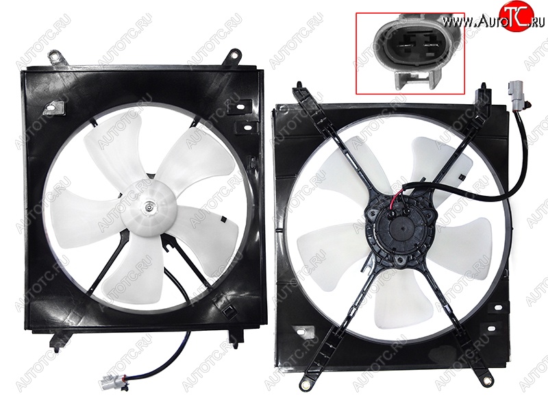 5 549 р. Вентилятор радиатора в сборе (5SFNE/5SFE) SAT  Toyota Mark 2  Qualis (1997-2002) седан  с доставкой в г. Горно‑Алтайск