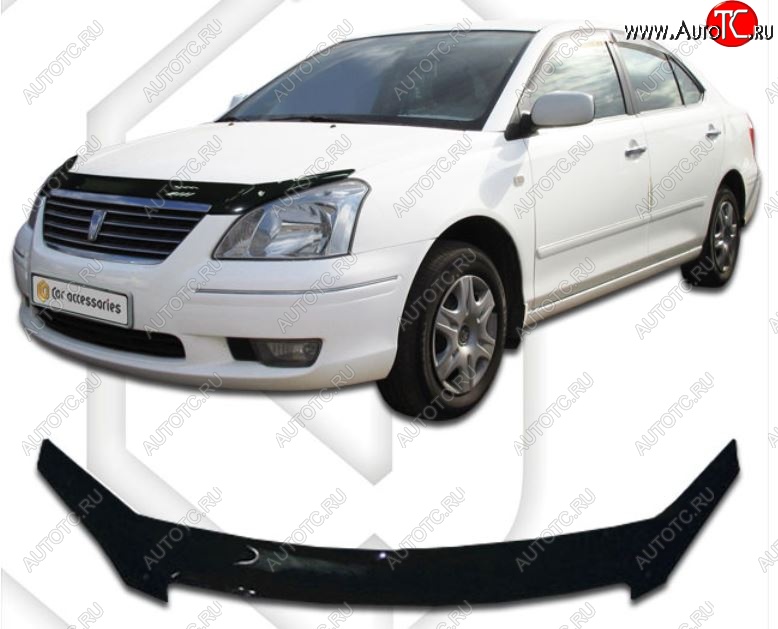 2 079 р. Дефлектор капота CA-Plastiс  Toyota Premio  T240 (2001-2007) дорестайлинг, рестайлинг (Classic черный, Без надписи)  с доставкой в г. Горно‑Алтайск