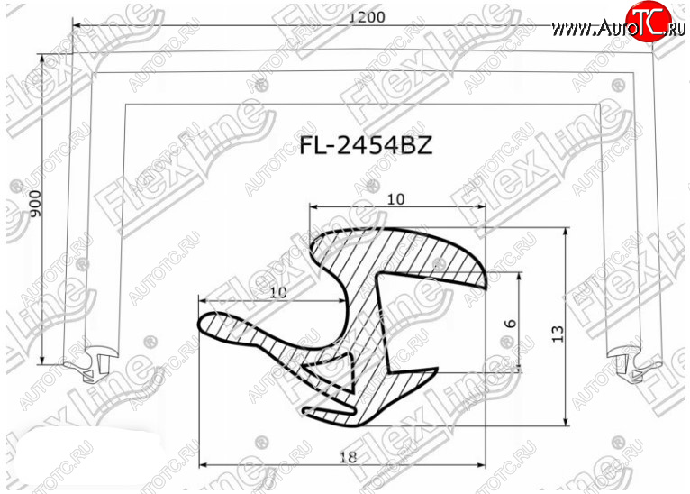 2 669 р. Молдинг лобового стекла FlexLine Toyota Prius XW20 дорестайлинг (2003-2005)  с доставкой в г. Горно‑Алтайск