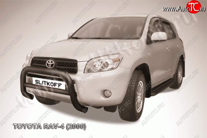 23 549 р. Кенгурятник d76 низкий Toyota RAV4 XA305 5 дв. дорестайлинг (2005-2009) (Цвет: серебристый)  с доставкой в г. Горно‑Алтайск