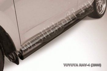 Защита порогов Slitkoff Toyota (Тойота) RAV4 (рав)  XA305 (2005-2009) XA305 5 дв. дорестайлинг