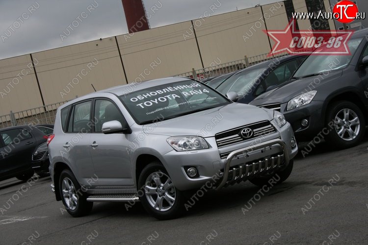 17 279 р. Защита переднего бампера Souz-96 (d60) Toyota RAV4 XA30 5 дв. 1-ый рестайлинг (2008-2010)  с доставкой в г. Горно‑Алтайск