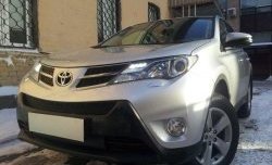 1 469 р. Сетка верхнего воздухозаборника переднего бампера Russtal  Toyota RAV4  XA40 (2012-2015) 5 дв. дорестайлинг (черная)  с доставкой в г. Горно‑Алтайск. Увеличить фотографию 3