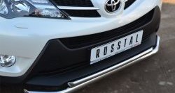 17 799 р. Защита переднего бампера (2 трубыØ63 и 42 мм, нержавейка) SLITKOFF  Toyota RAV4  XA40 (2012-2015) 5 дв. дорестайлинг  с доставкой в г. Горно‑Алтайск. Увеличить фотографию 3