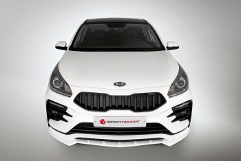 2 899 р. Сплиттер переднего бампера QUASAR KIA Rio 4 FB дорестайлинг седан (2016-2020) (Неокрашенный)  с доставкой в г. Горно‑Алтайск. Увеличить фотографию 4