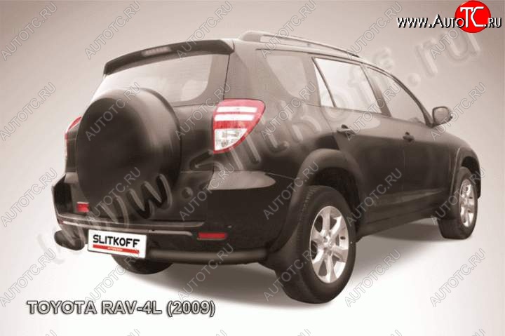 6 699 р. Уголки d76 Toyota RAV4 XA30 5 дв. удлиненный 1-ый рестайлинг (2009-2010) (Цвет: серебристый)  с доставкой в г. Горно‑Алтайск