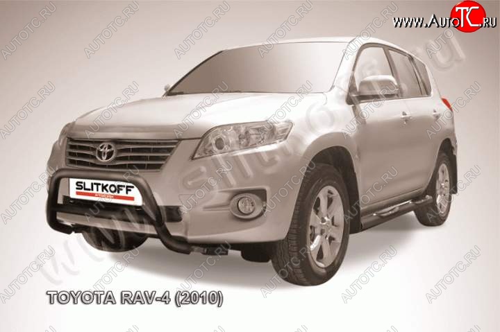 16 999 р. Кенгурятник d57 низкий Toyota RAV4 XA30 5 дв. 2-ой рестайлинг (2010-2013) (Цвет: серебристый)  с доставкой в г. Горно‑Алтайск