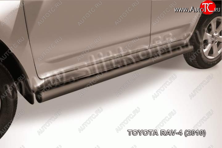 12 349 р. Защита порогов Slitkoff Toyota RAV4 XA30 5 дв. удлиненный 2-ой рестайлинг (2010-2013) (Цвет: серебристый)  с доставкой в г. Горно‑Алтайск