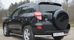 13 949 р. Защита заднего бампера (Ø63 мм, нержавейка) SLITKOFF  Toyota RAV4  XA30 (2010-2013) 5 дв. 2-ой рестайлинг  с доставкой в г. Горно‑Алтайск. Увеличить фотографию 4