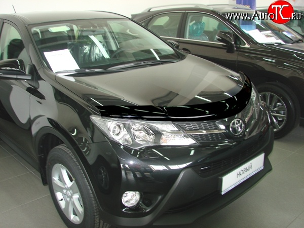 2 879 р. Дефлектор капота NovLine  Toyota RAV4  XA40 (2012-2015) 5 дв. дорестайлинг  с доставкой в г. Горно‑Алтайск