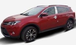 13 849 р. Накладки на стойки дверей СТ Toyota RAV4 XA40 5 дв. дорестайлинг (2012-2015) (Неокрашенные)  с доставкой в г. Горно‑Алтайск. Увеличить фотографию 3