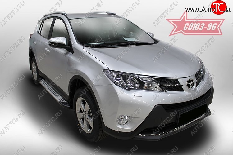 9 089 р. Пороги из алюминиевого профиля Souz-96 Toyota RAV4 XA40 5 дв. дорестайлинг (2012-2015)  с доставкой в г. Горно‑Алтайск