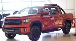 1 099 р. Реснички на фары RA Toyota Tundra XK50 2-ой рестайлинг (2013-2025) (Неокрашенные)  с доставкой в г. Горно‑Алтайск. Увеличить фотографию 3