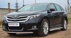 12 999 р. Одинарная защита переднего бампера диаметром 42 мм SLITKOFF  Toyota Venza  GV10 (2012-2016) рестайлинг  с доставкой в г. Горно‑Алтайск. Увеличить фотографию 4