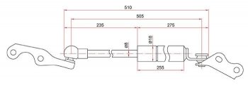 Правый газовый упор крышки багажника SAT Toyota (Тойота) Vitz (Витс)  XP10 (1998-2001) XP10 хэтчбэк 5 дв., хэтчбэк 3 дв. дорестайлинг