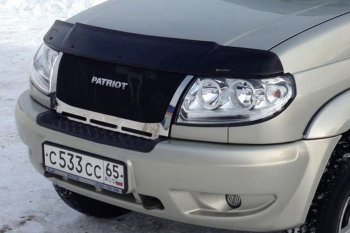 12 499 р. Решетка радиатора CrTuning Уаз Патриот 23632 дорестайлинг пикап (2008-2014) (Сетка черная, С надписью PATRIOT)  с доставкой в г. Горно‑Алтайск. Увеличить фотографию 7