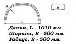 1 559 р. Крыло К-500 Fuso (круглое) Master-Plast Hyundai HD-72 (2004-2008)  с доставкой в г. Горно‑Алтайск. Увеличить фотографию 2