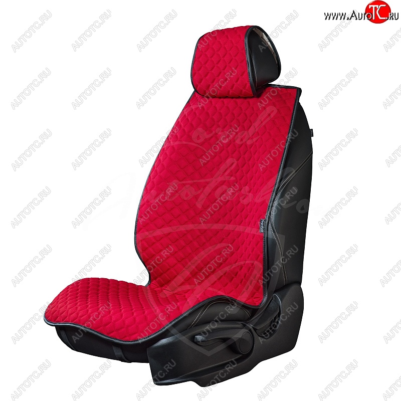 2 799 р. Универсальная накидка на сиденья Lord Autofashion Кристалл (трикотаж, 2 места)   (Красный)  с доставкой в г. Горно‑Алтайск