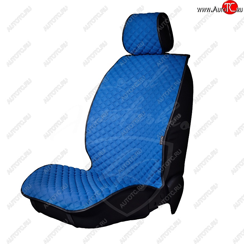 2 799 р. Универсальная накидка на сиденья Lord Autofashion Кристалл (трикотаж, 2 места)   (Синий)  с доставкой в г. Горно‑Алтайск