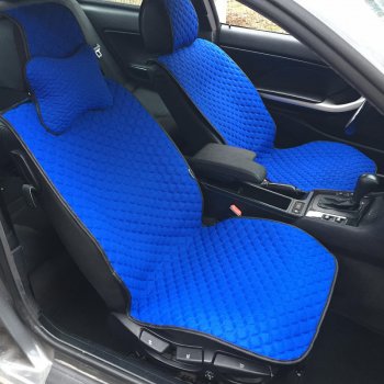5 849 р. Универсальная накидка на сиденья Lord Autofashion Кристалл (трикотаж, 4 места)   (Синий)  с доставкой в г. Горно‑Алтайск. Увеличить фотографию 2